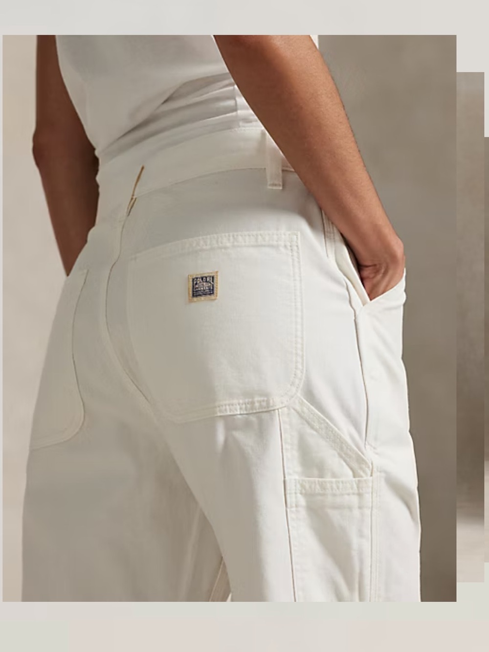 Ralph Lauren Cream Utility Cargo Shorts